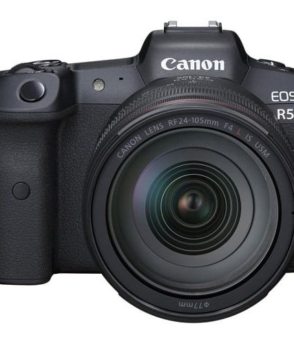 Canon EOS R5 Mirrorless Camera with 24 105mm f 4 Lens