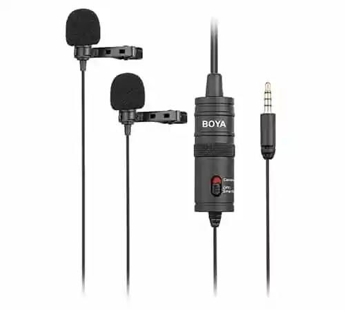 BOYA  By-M1DM Dual Omnidirectional Lavalier Microphone