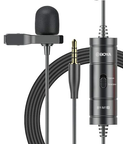 BOYA BY-M1S Omnidirectional Lavalier Microphone