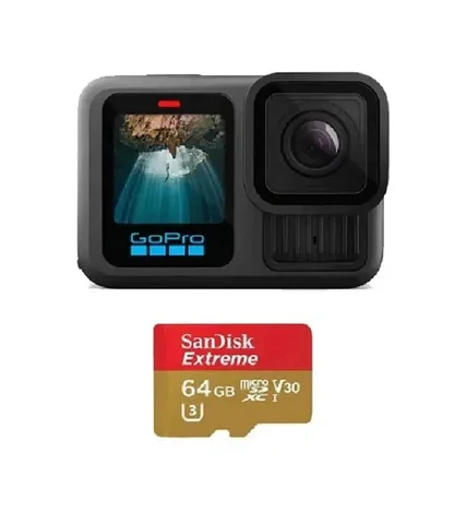 GoPro Hero 13 black with 64GB memory card