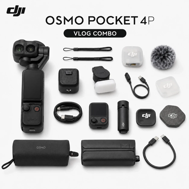 DJI Osmo Pocket 4P Vlog Combo Bundle