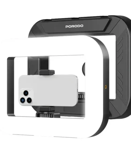 Porodo Handheld Ring Grip Camera & phone vlogging light